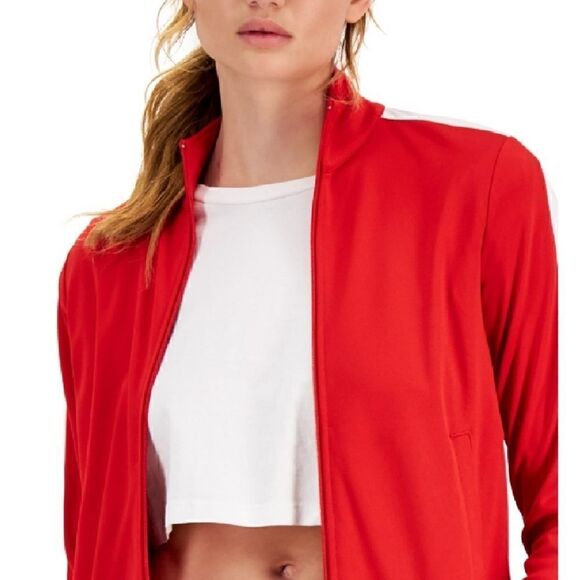 ID Ideology Plus Size Side-Striped Tricot Jacket, jacket, sweater, sweatshirt - Picture 3 of 7